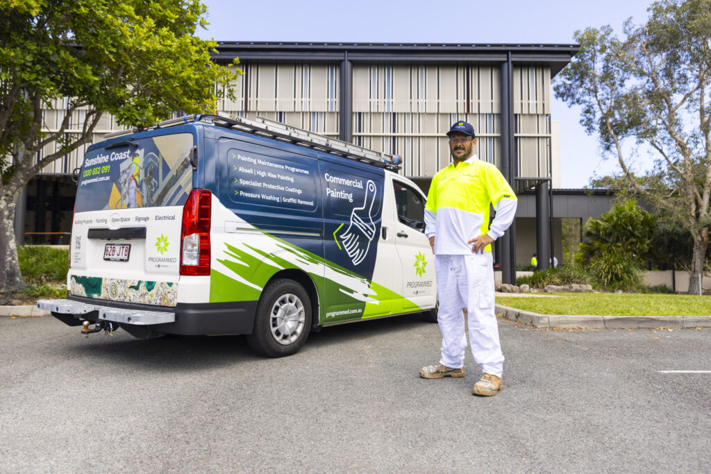 programmed property services commercial painting team